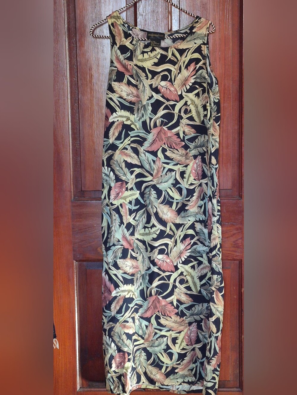 Reflections Tropical Print Dress Small